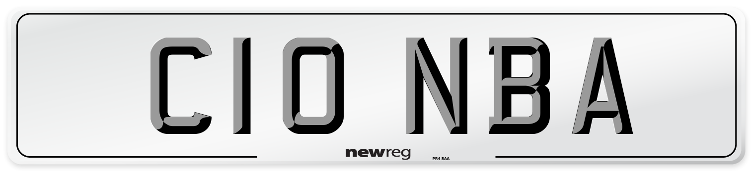 C10 NBA Number Plate from New Reg